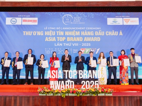 LỄ CÔNG BỐ THƯƠNG HIỆU TÍN NHIỆM HÀNG ĐẦU CHÂU Á – ASIA TOP BRAND AWARDS LẦN THỨ 8 - NĂM 2025