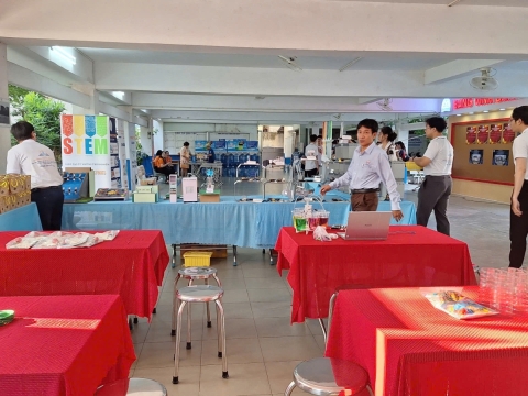 STEPPING STONES EDUCATION ĐỒNG HÀNH CÙNG THPT NGUYỄN AN NINH , TPHCM TRONG NGÀY HỘI TƯ VẤN TUYỂN SINH QUA HOẠT ĐỘNG TRẢI NGHIỆM STEM - AI