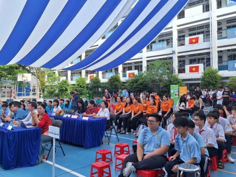 STEPPING STONES EDUCATION ĐỒNG HÀNH CÙNG THPT NGUYỄN AN NINH , TPHCM TRONG NGÀY HỘI TƯ VẤN TUYỂN SINH QUA HOẠT ĐỘNG TRẢI NGHIỆM STEM - AI