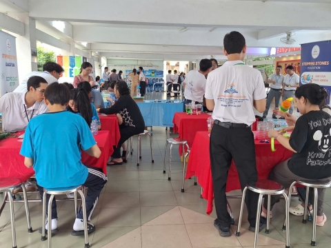 STEPPING STONES EDUCATION ĐỒNG HÀNH CÙNG THPT NGUYỄN AN NINH , TPHCM TRONG NGÀY HỘI TƯ VẤN TUYỂN SINH QUA HOẠT ĐỘNG TRẢI NGHIỆM STEM - AI