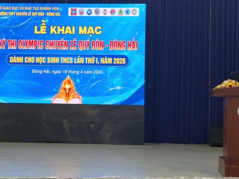 STEPPING STONES EDUCATION ĐỒNG HÀNH CÙNG KỲ THI OLYMPIC LẦN THỨ 1 THPT CHUYÊN LÊ QUÝ ĐÔNG - ĐÔNG HẢI