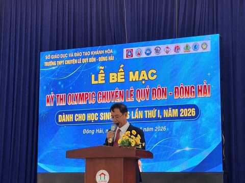 STEPPING STONES EDUCATION ĐỒNG HÀNH CÙNG KỲ THI OLYMPIC LẦN THỨ 1 THPT CHUYÊN LÊ QUÝ ĐÔNG - ĐÔNG HẢI