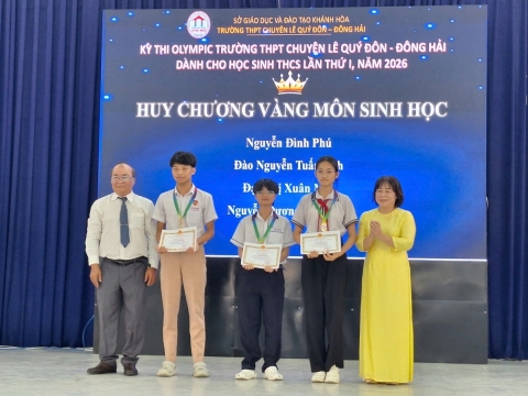 STEPPING STONES EDUCATION ĐỒNG HÀNH CÙNG KỲ THI OLYMPIC LẦN THỨ 1 THPT CHUYÊN LÊ QUÝ ĐÔNG - ĐÔNG HẢI