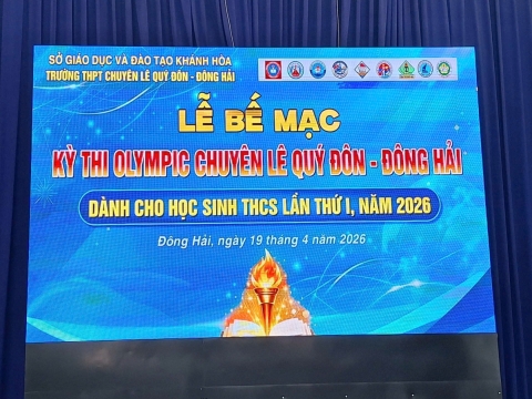 STEPPING STONES EDUCATION ĐỒNG HÀNH CÙNG KỲ THI OLYMPIC LẦN THỨ 1 THPT CHUYÊN LÊ QUÝ ĐÔNG - ĐÔNG HẢI