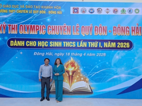 STEPPING STONES EDUCATION ĐỒNG HÀNH CÙNG KỲ THI OLYMPIC LẦN THỨ 1 THPT CHUYÊN LÊ QUÝ ĐÔNG - ĐÔNG HẢI