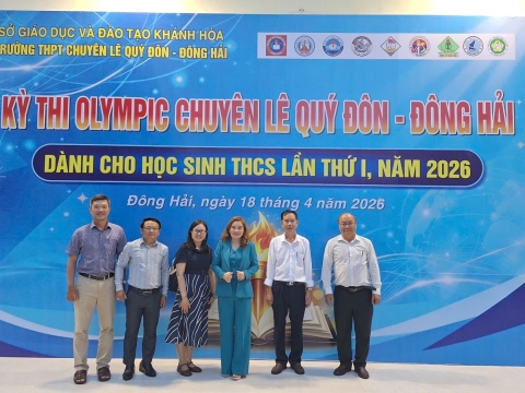 STEPPING STONES EDUCATION ĐỒNG HÀNH CÙNG KỲ THI OLYMPIC LẦN THỨ 1 THPT CHUYÊN LÊ QUÝ ĐÔNG - ĐÔNG HẢI