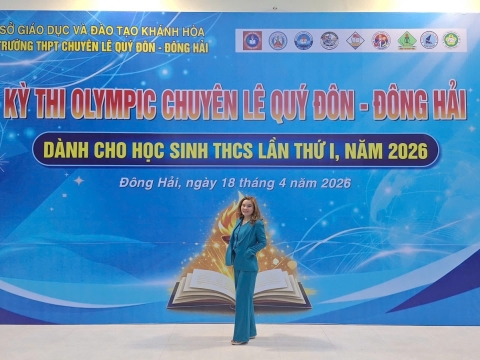 STEPPING STONES EDUCATION ĐỒNG HÀNH CÙNG KỲ THI OLYMPIC LẦN THỨ 1 THPT CHUYÊN LÊ QUÝ ĐÔNG - ĐÔNG HẢI