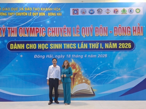 STEPPING STONES EDUCATION ĐỒNG HÀNH CÙNG KỲ THI OLYMPIC LẦN THỨ 1 THPT CHUYÊN LÊ QUÝ ĐÔNG - ĐÔNG HẢI