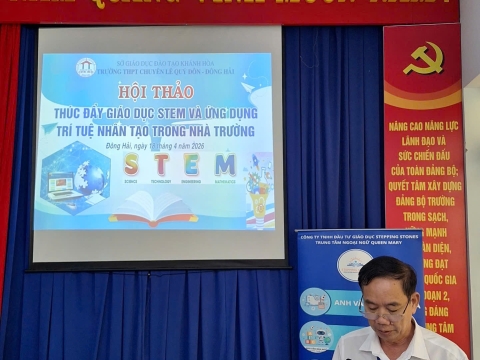 STEPPING STONES EDUCATION ĐỒNG HÀNH CÙNG KỲ THI OLYMPIC LẦN THỨ 1 THPT CHUYÊN LÊ QUÝ ĐÔNG - ĐÔNG HẢI