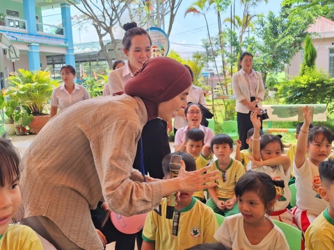 STEPPING STONES TỔ CHỨC NGÀY HỘI VUI HỌC TIẾNG ANH - TRẢI NGHIỆM STEM CHO TRƯỜNG MẦM NON HOÀNG OANH - ĐỨC TRỌNG VÀO NGÀY 28/4/ 2026