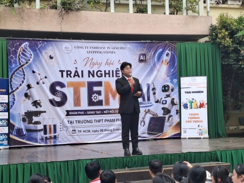 STEPPING STONES EDUCATION ĐỒNG HÀNH CÙNG THPT PHẠM PHÚ THỨ TẠI NGÀY HỘI STEM  AI TỔ CHỨC VÀO 8/5/ 2026
