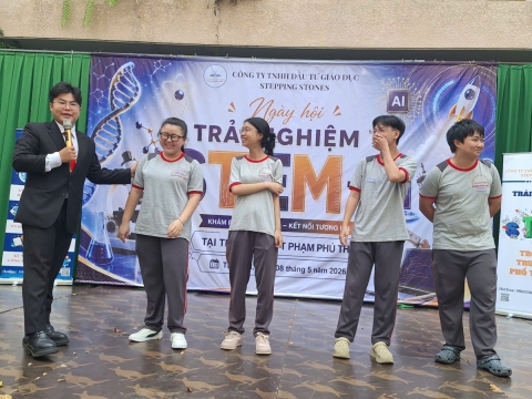 STEPPING STONES EDUCATION ĐỒNG HÀNH CÙNG THPT PHẠM PHÚ THỨ TẠI NGÀY HỘI STEM  AI TỔ CHỨC VÀO 8/5/ 2026