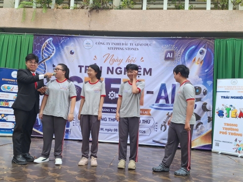 STEPPING STONES EDUCATION ĐỒNG HÀNH CÙNG THPT PHẠM PHÚ THỨ TẠI NGÀY HỘI STEM  AI TỔ CHỨC VÀO 8/5/ 2026