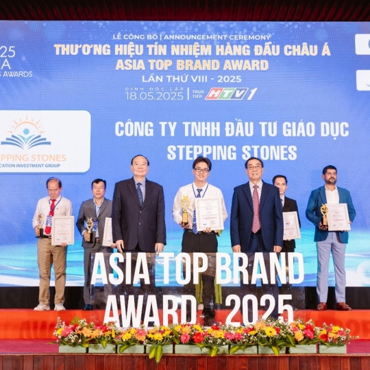 STEPPING STONES ĐƯỢC VINH DANH – TOP 10 THƯƠNG HIỆU TÍN NHIỆM HÀNG ĐẦU CHÂU Á TẠI ASIA TOP BRAND AWARDS 2025