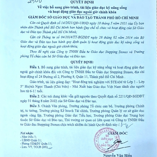STEM TIỂU HỌC
