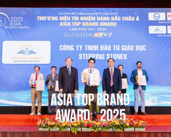 STEPPING STONES ĐƯỢC VINH DANH – TOP 10 THƯƠNG HIỆU TÍN NHIỆM HÀNG ĐẦU CHÂU Á TẠI ASIA TOP BRAND AWARDS 2025